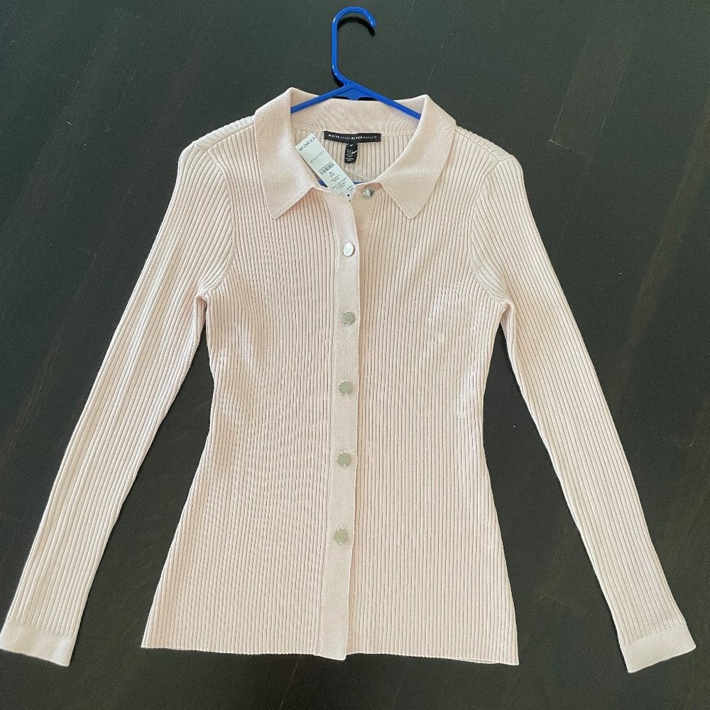 Pale Pink Cardigan Sweater - Brand New - White House Black Market